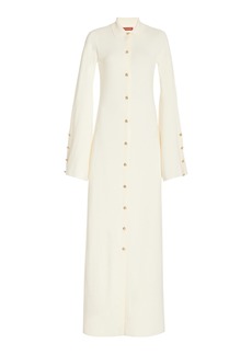 Altuzarra - Leopold Button-Detailed Merino Wool Maxi Dress - Ivory - XS - Moda Operandi