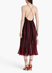 Altuzarra - Oceanid pleated printed chiffon midi dress - Red - FR 46
