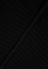 Altuzarra - Off-the-shoulder cutout pointelle-knit top - Black - XS