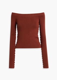 Altuzarra - Off-the-shoulder stretch-knit top - Red - XS