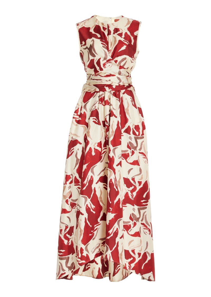Altuzarra - Penny Printed Silk Maxi Dress - Red - FR 42 - Moda Operandi