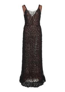 Altuzarra - Rivette Knit Wool-Silk Midi Dress - Black - S - Moda Operandi