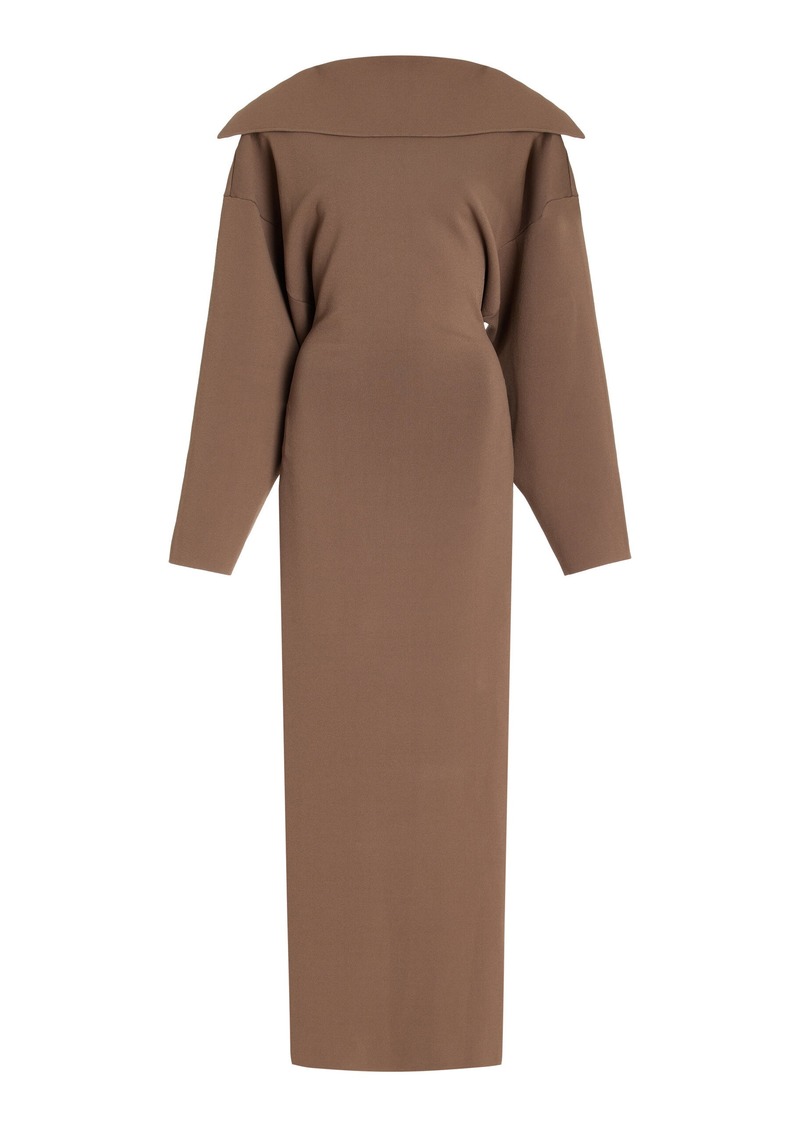 Altuzarra - Stunt Reversed Knit Maxi Dress - Brown - L - Moda Operandi