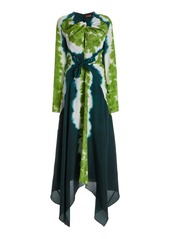 Altuzarra - Women's Adikia Shibori-Print Stretch-Crepe Maxi Dress - Multi - Moda Operandi