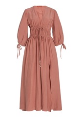 Altuzarra - Women's Donrine Tie-Accented Maxi Dress - Pink - Moda Operandi