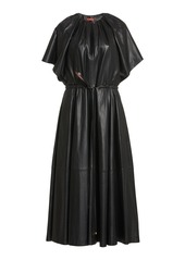 Altuzarra - Women's Romy Leather Midi Dress - Black - Moda Operandi