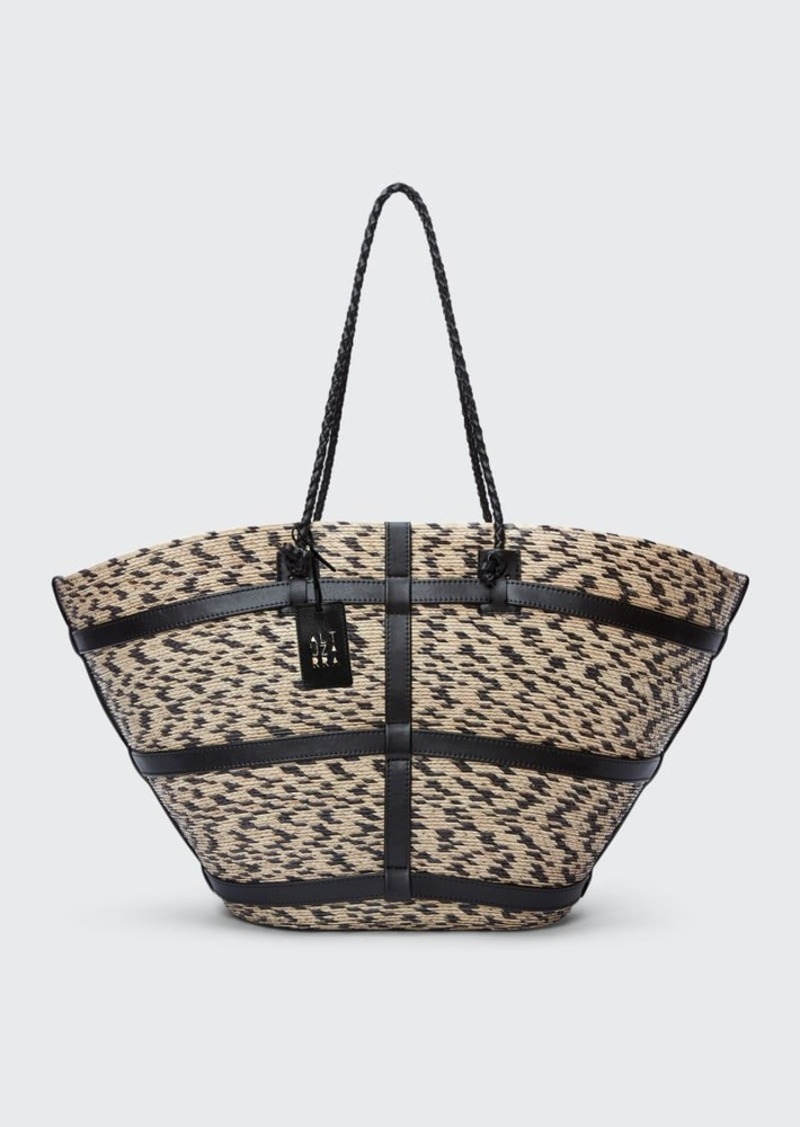 Altuzarra Watermill Large Bicolor Tote Bag