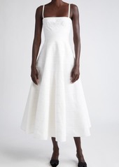 Altuzarra Connie Tiered Cotton Fit & Flare Dress