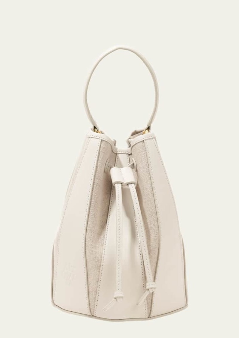 Altuzarra Drum Small Canvas & Leather Bucket Bag