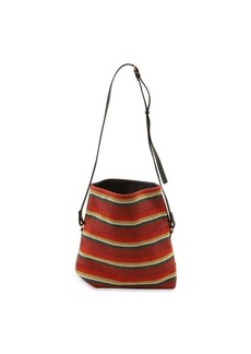Altuzarra Duo Reversible Striped Textured Shoulder Bag In Multicolor Cotton
