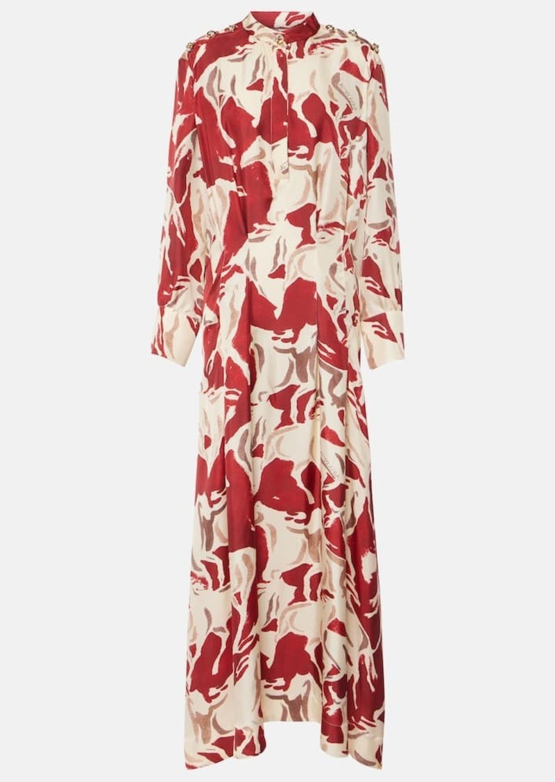 Altuzarra Felicia printed silk maxi dress