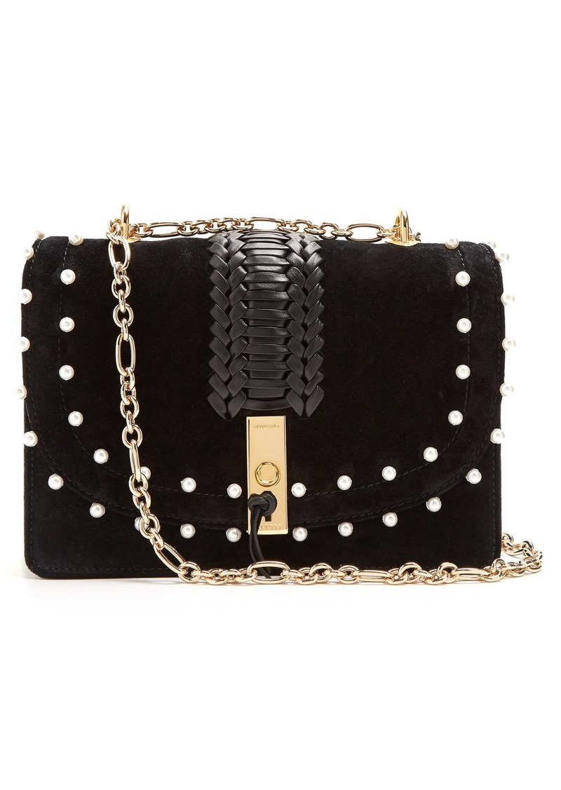 Altuzarra Altuzarra Ghianda braided-leather suede shoulder bag | Handbags