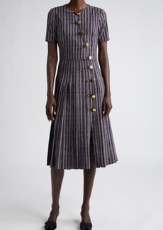 Altuzarra Myrtle Stripe Crepe Midi Dress