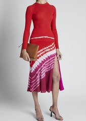 Altuzarra Sachiko Tie-Dye Silk Skirt