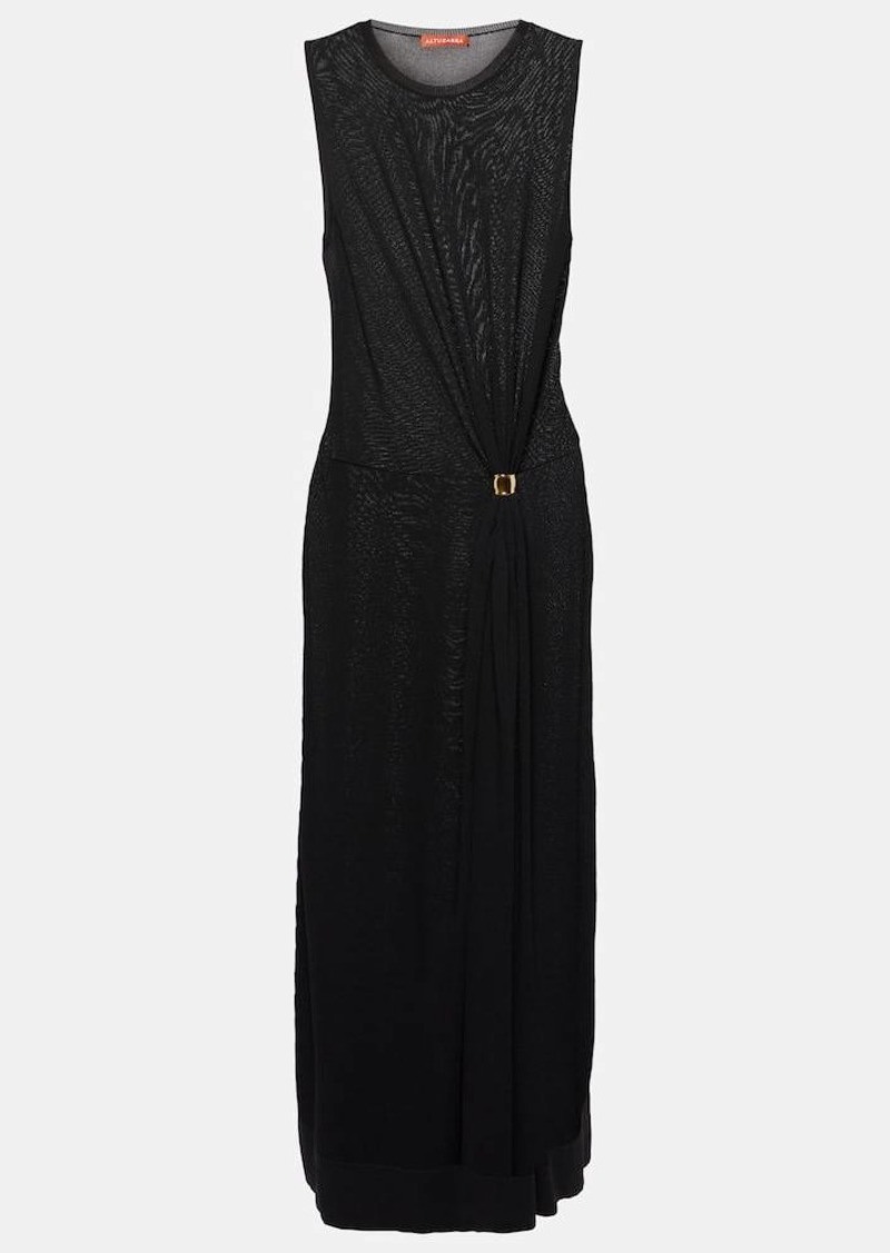 Altuzarra Saralien gathered jersey midi dress