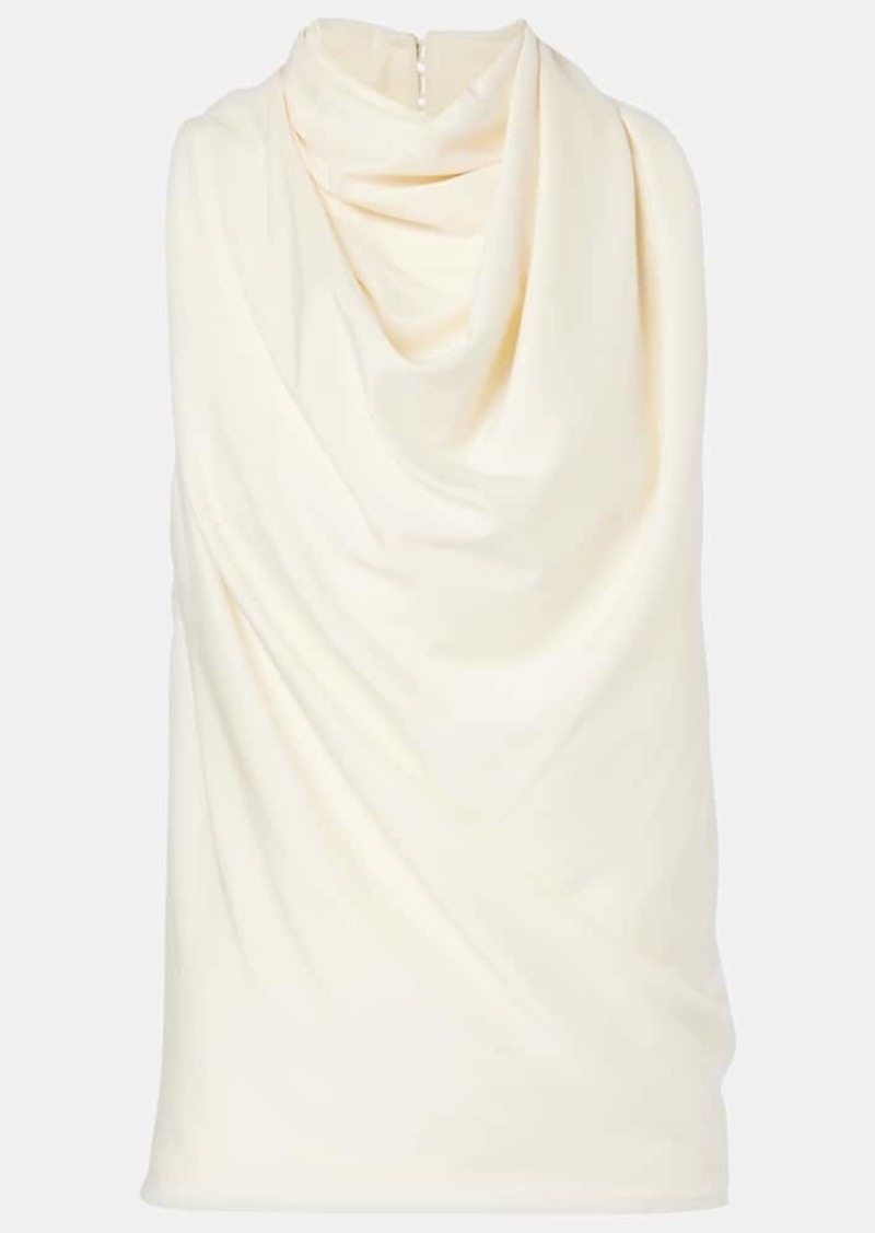 Altuzarra Sleary draped crêpe top