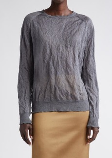 Altuzarra Terry Metallic Crinkle Texture Sweater
