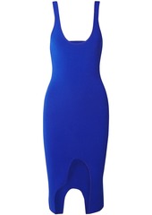 Altuzarra Woman Saturday Asymmetric Cutout Stretch-knit Dress Cobalt Blue