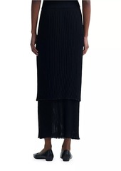 Altuzarra Ariana Pleated Knit Maxi Skirt