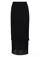 Altuzarra Ariana Pleated Knit Maxi Skirt