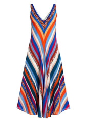 Altuzarra Cardenas Striped Silk Midi Dress