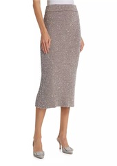 Altuzarra Carlson Sequined Knit Midi-Skirt