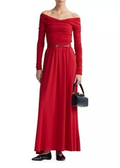 Altuzarra Charlotte Off-The-Shoulder Ruched Maxi Dress