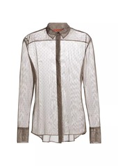 Altuzarra Chika Embellished Sheer Shirt