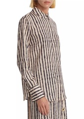 Altuzarra Chika Tie-Dye Stripe Silk Shirt