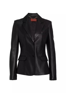Altuzarra Fenice Two-Button Leather Jacket