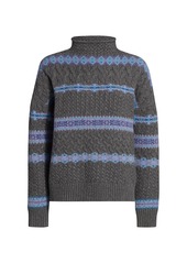 Altuzarra Jac Mockneck Knit Wool Sweater