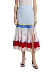 Altuzarra Jib Colorblocked Flounce Skirt