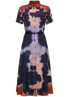 Altuzarra Kiera Printed Short Sleeve Midi Dress