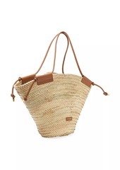 Altuzarra Large Leather-Trimmed Basket Tote Bag