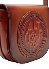 Altuzarra Medallion Embossed Leather Saddle Bag