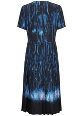 Altuzarra Myrtle Printed Satin S/s Midi Dress