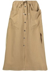 Altuzarra Tandy button-front skirt