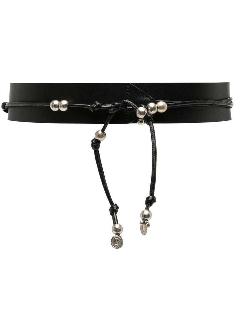 Altuzarra tie-fastening leather belt