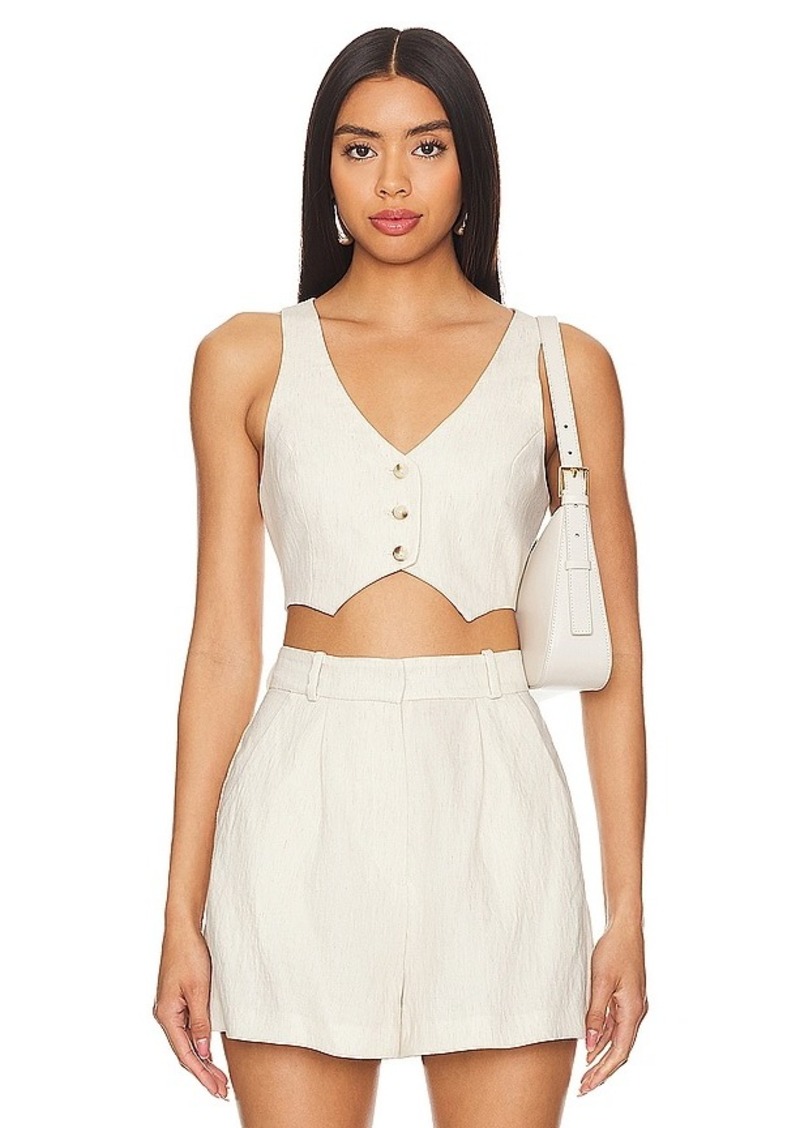 Amanda Uprichard Ethan Cropped Vest