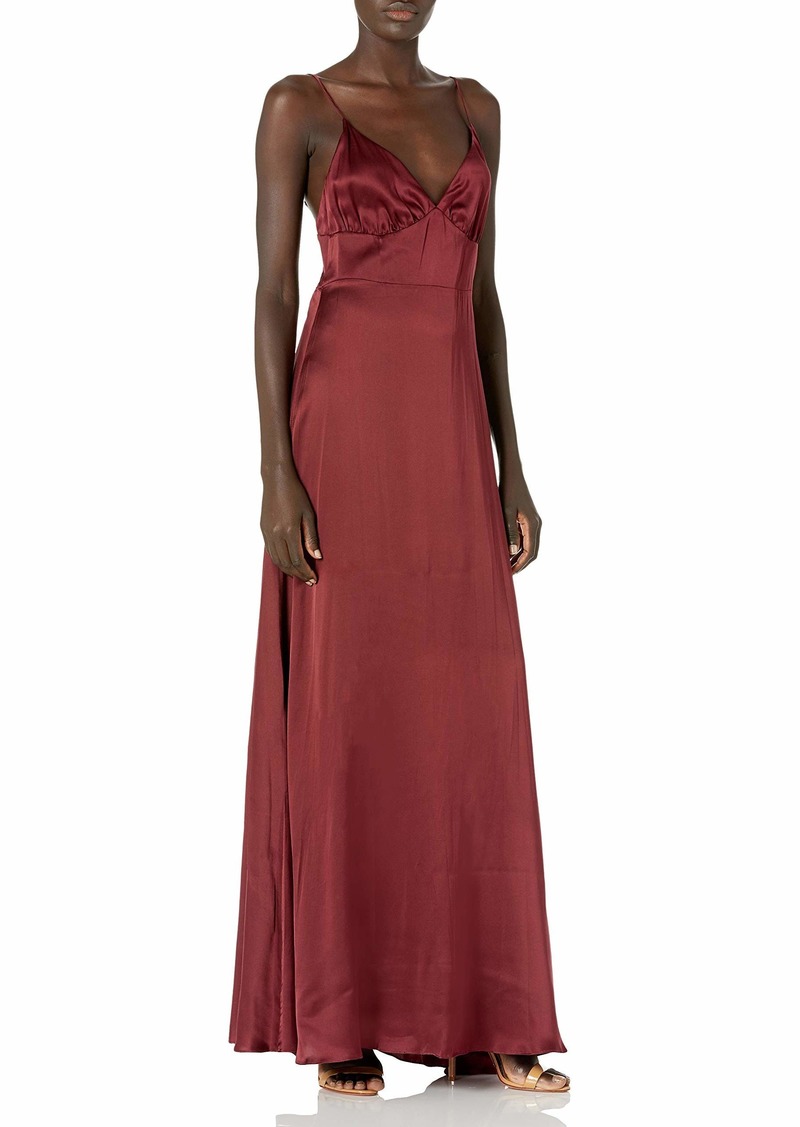 sleeveless empire waist maxi dress