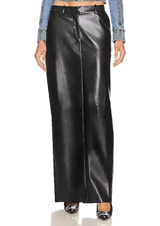 Amanda Uprichard X Revolve Dossi Faux Leather Maxi Skirt