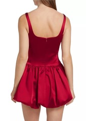 Amanda Uprichard Bettina Bubble-Hem Skort Romper