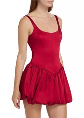 Amanda Uprichard Bettina Bubble-Hem Skort Romper