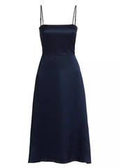 Amanda Uprichard Clover Silk Midi-Dress