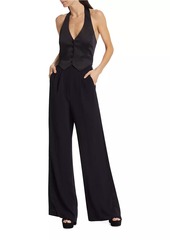 Amanda Uprichard Isadore Tailored Halterneck Jumpsuit