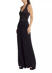 Amanda Uprichard Isadore Tailored Halterneck Jumpsuit