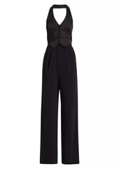 Amanda Uprichard Isadore Tailored Halterneck Jumpsuit