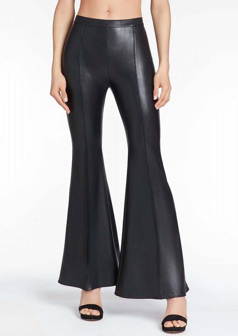 Amanda Uprichard Leather Hughes Pants In Black