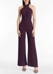 Amanda Uprichard Mezcal Jumpsuit In Black Cherry