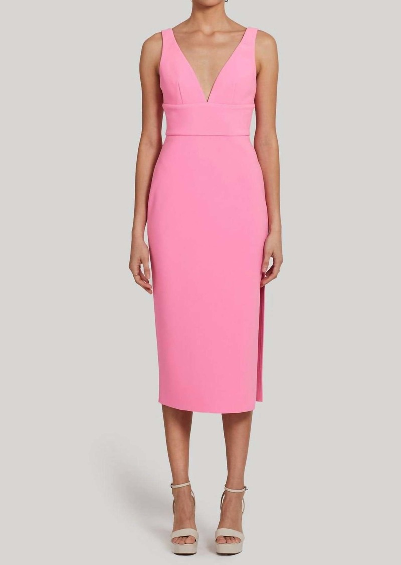 Amanda Uprichard Nelly Dress In Shocking Pink